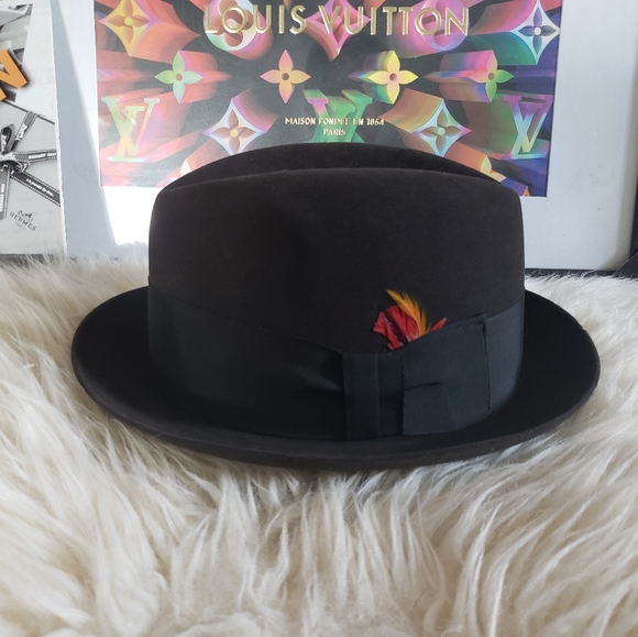 1940's Dobbs Veluna Vintage Dapper Fedora Hat - Picture 1 of 13
